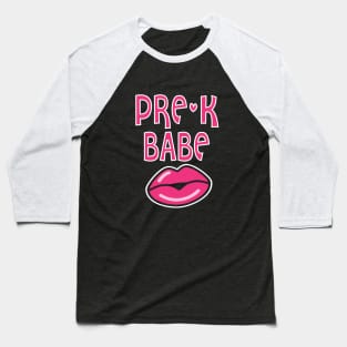 Pre K Babe Kindergarten Teacher Back to School Baseball T-Shirt